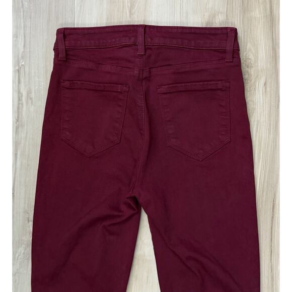 L'Agence Margot Skinny Jeans sz 26 Dark Berry - Wax Coating Faded- Size 26x26 - Picture 6 of 15